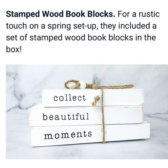 Decorated Home Decor Bundle, 7 Pieces, Subscription Box Spring 2021. NIB! - Picture 5 of 11